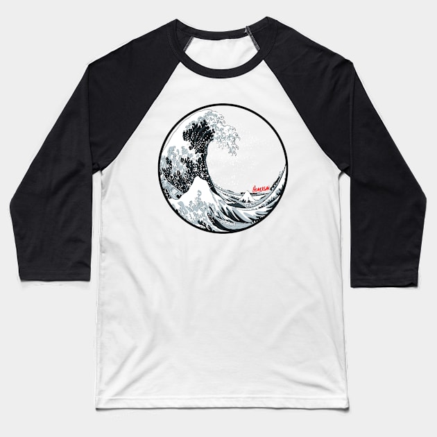 La vague japonaise N°7 Baseball T-Shirt by couleur365